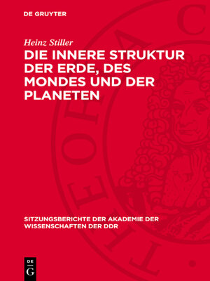 cover image of Die innere Struktur der Erde, des Mondes und der Planeten